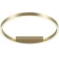 Preview: Goldene Ring Deckenleuchte 60cm